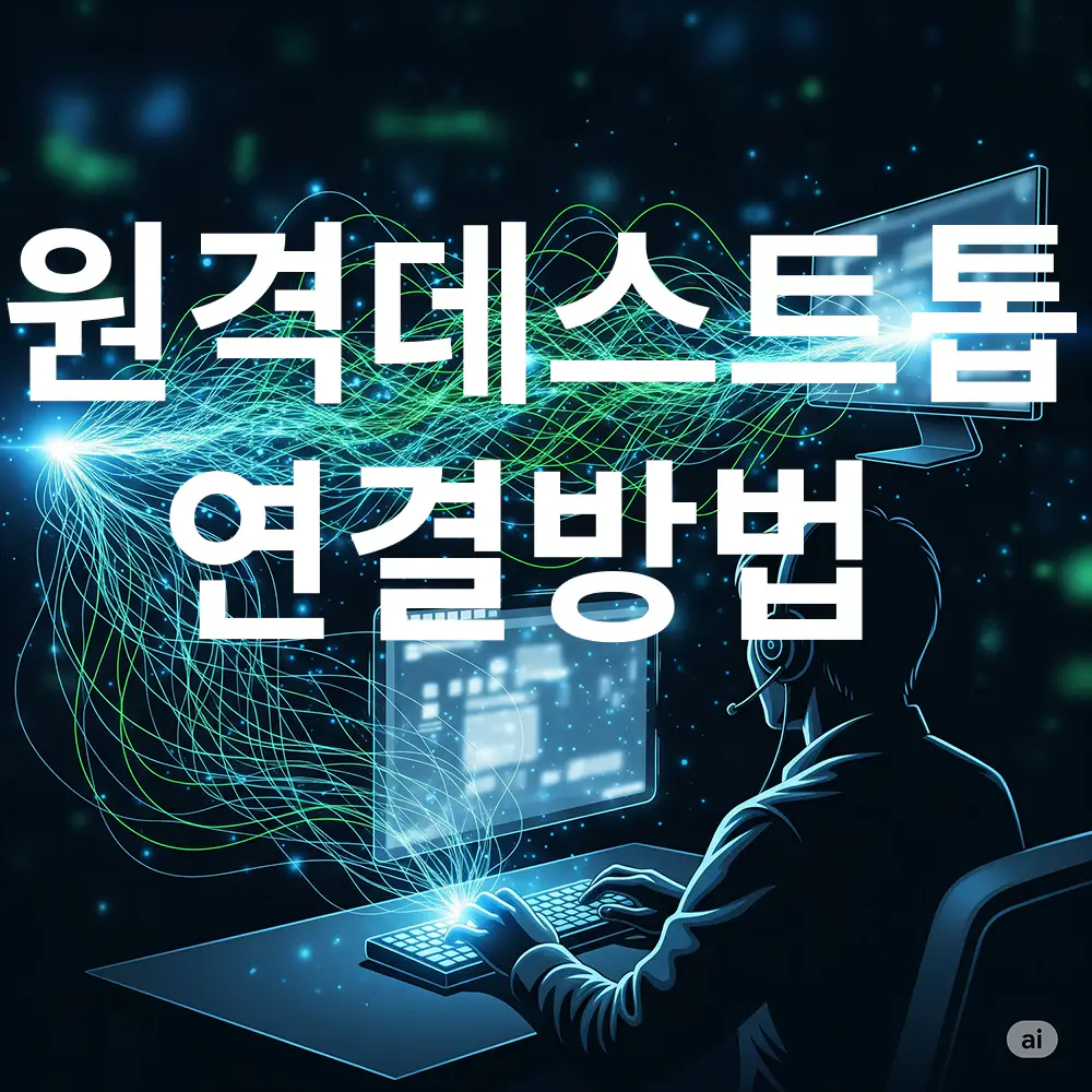원격데스트톱 연결방법